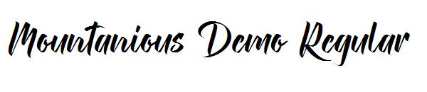 Mountanious Demo Regular字体