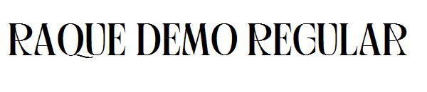 Raque Demo Regular字体
