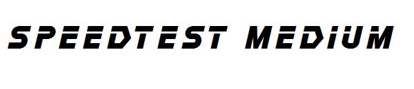 speedtest Medium字体