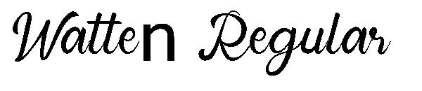 Watten Regular字体