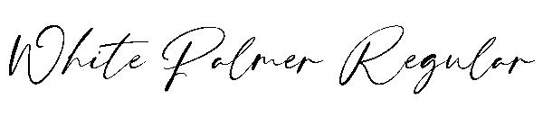 White Palmer Regular字体