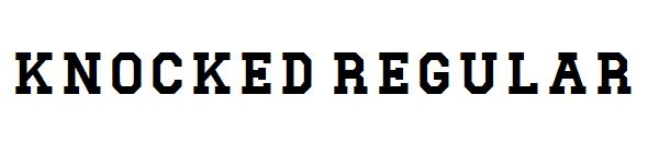 Knocked Regular字体