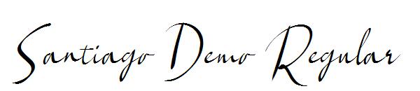 Santiago Demo Regular字体