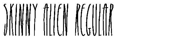 Skinny Alien Regular字体