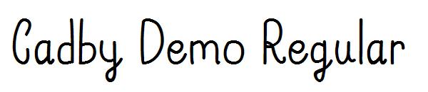 Cadby Demo Regular字体