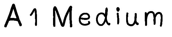 A1 Medium字体