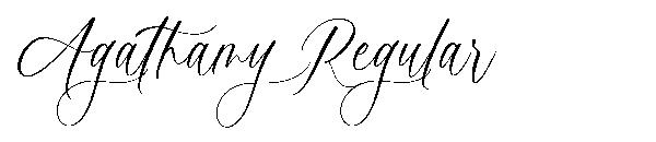 Agathamy Regular字体