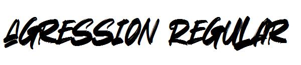 Agression Regular字体