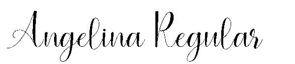 Angelina Regular字体