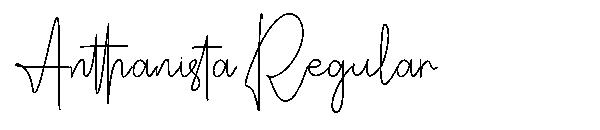 Anthanista Regular字体