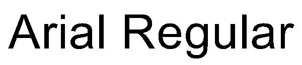 Arial Regular字体