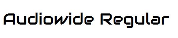Audiowide Regular字体