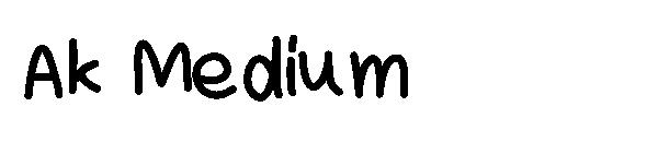 Ak Medium字体