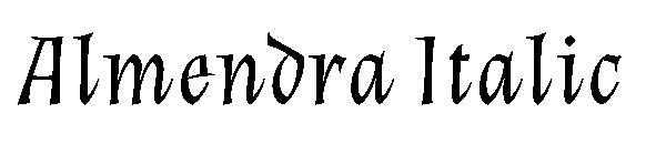 Almendra Italic字体
