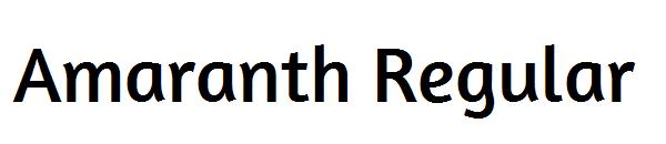Amaranth Regular字体