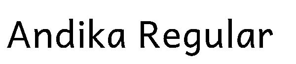 Andika Regular字体