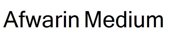 Afwarin Medium字体