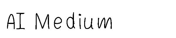 AI Medium字体