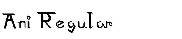 Ani Regular字体
