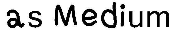 As Medium字体