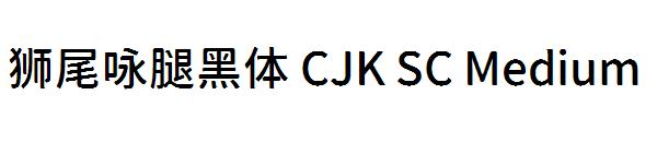 狮尾咏腿黑体 CJK SC Medium字体