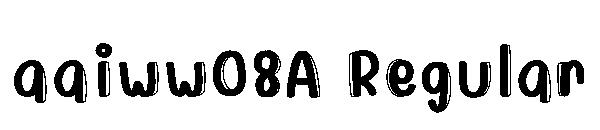 aaiww08A Regular字体