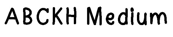 ABCKH Medium字体