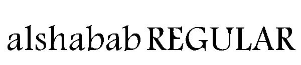 alshabab REGULAR字体