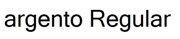 argento Regular字体