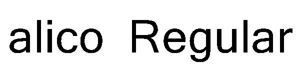 alico Regular字体