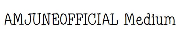 AMJUNEOFFICIAL Medium字体