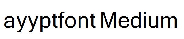 ayyptfont Medium字体