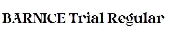 BARNICE Free Trial Regular字体