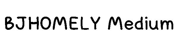 BJHOMELY Medium字体