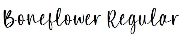 Boneflower Regular字体