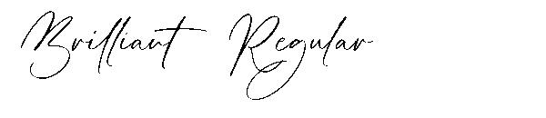 Brilliant Regular字体