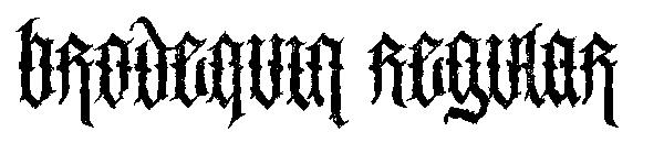 Brodequin Regular字体