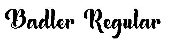Badler Regular字体