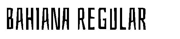 Bahiana Regular字体
