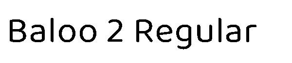 Baloo 2 Regular字体