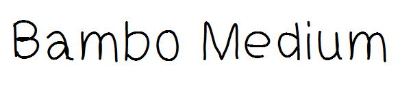 Bambo Medium字体