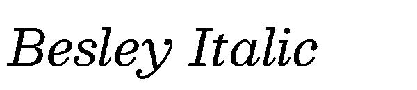Besley Italic字体