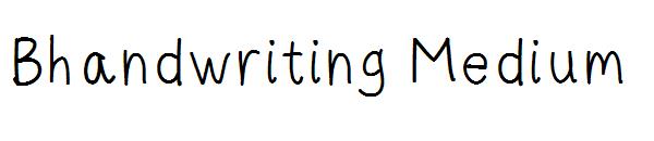 Bhandwriting Medium字体