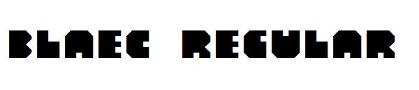 Blaec Regular字体