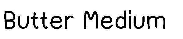 Butter Medium字体