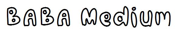BABA Medium字体