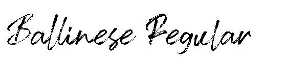 Ballinese Regular字体