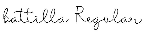 battilla Regular字体