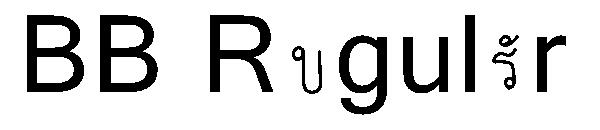 BB Regular字体