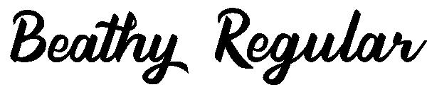 Beathy Regular字体